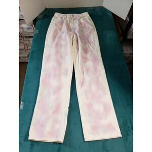 Pacsun Jeans Size 28 Womens White Tie Dye Cotton Pants High Rise 90's Boyfriend